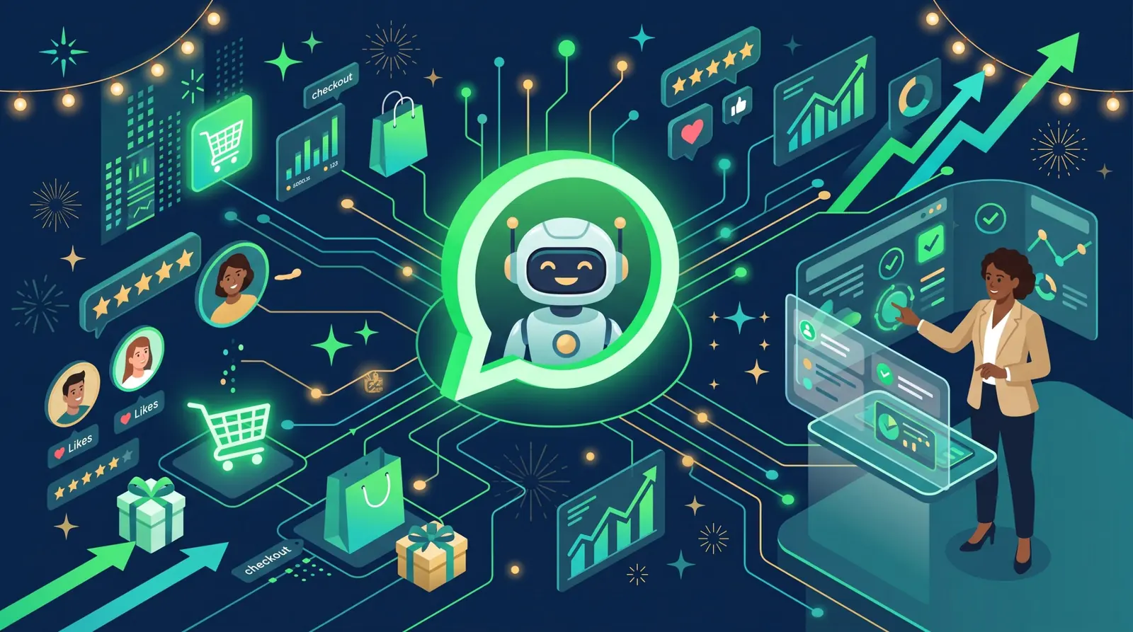 Illustration for How Chatbots Are Changing the Game: Boosting Sales and Customer Satisfaction